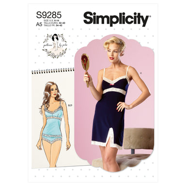 Simplicity Pattern 8510 D5 Misses' Vintage Brassiere and Tap Panties SEWING  PATTERN, Size 4-12 : : Home