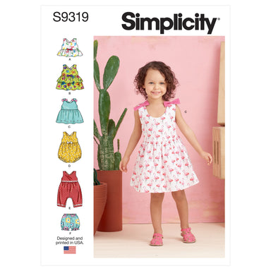 S9560, Children's and Girls' Dress, Top and Skirt