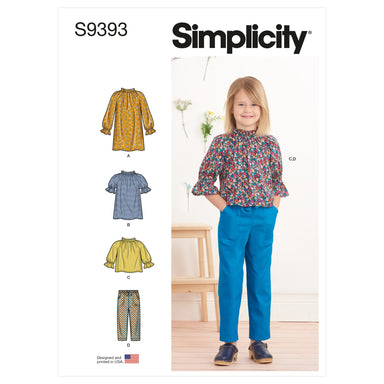  Simplicity 8105 Easy to Sew Girl's and Child's Tunic and Legging  Sewing Pattern, Sizes 7-14 : Arts, Crafts & Sewing