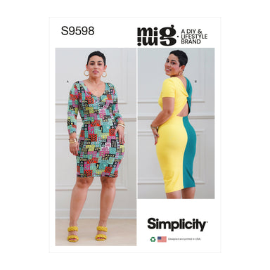 Simplicity 9599 Women's Knit Dresses by Mimi G sewing pattern —   - Sewing Supplies