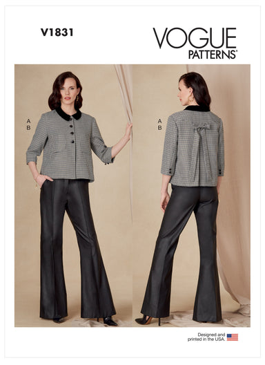 Vogue V1830 Misses' Jacket and Pants sewing pattern — jaycotts.co