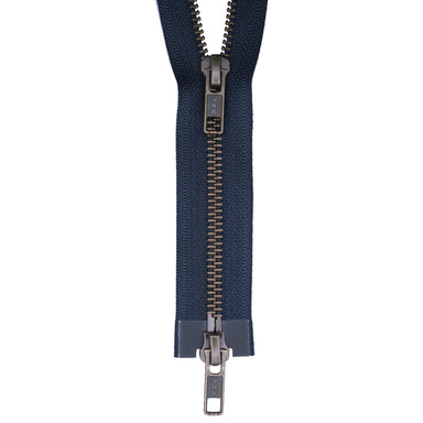 YKK #5 Metal Two-Way Open End Zippers - Black