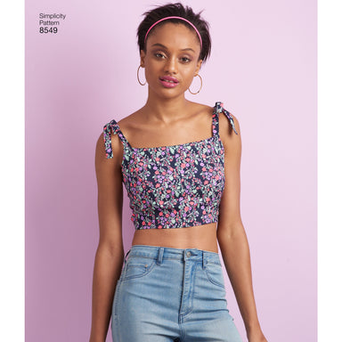 Simplicity Pattern: S1426 Misses' Vintage 1950's Bra Tops —   - Sewing Supplies