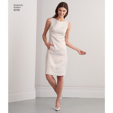 S1537, Simplicity Sewing Pattern Misses' & Plus Size Amazing Fit Dress