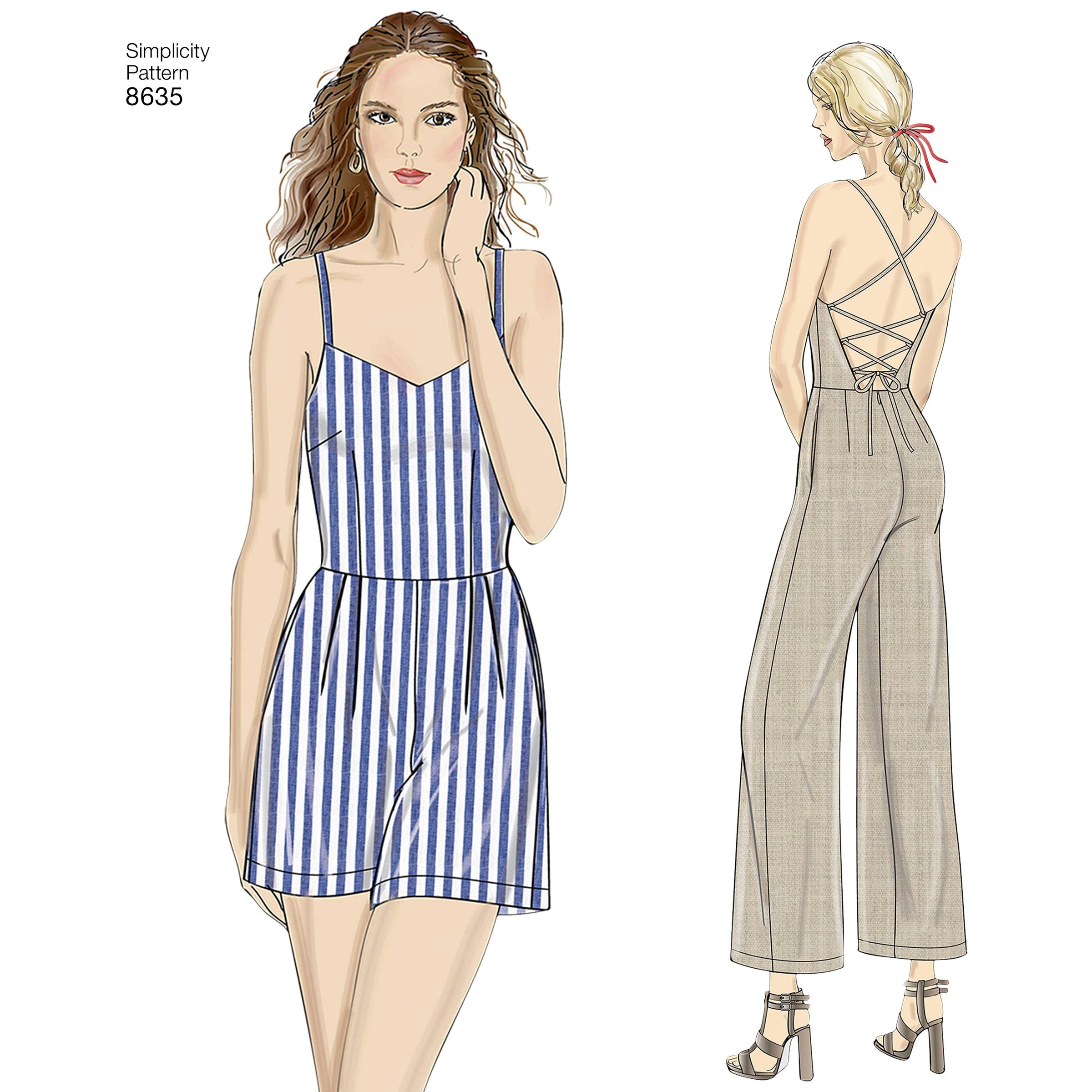 Simplicity Pattern 8635 dress, jumpsuit 