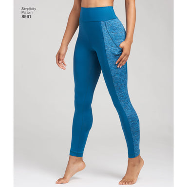 Pattern 8424 Misses' Knit Leggings in Two Lengths and Three Top Options -  Sewdirect