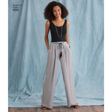 S8701, Simplicity Sewing Pattern Misses' Pants with Options for Design  Hacking