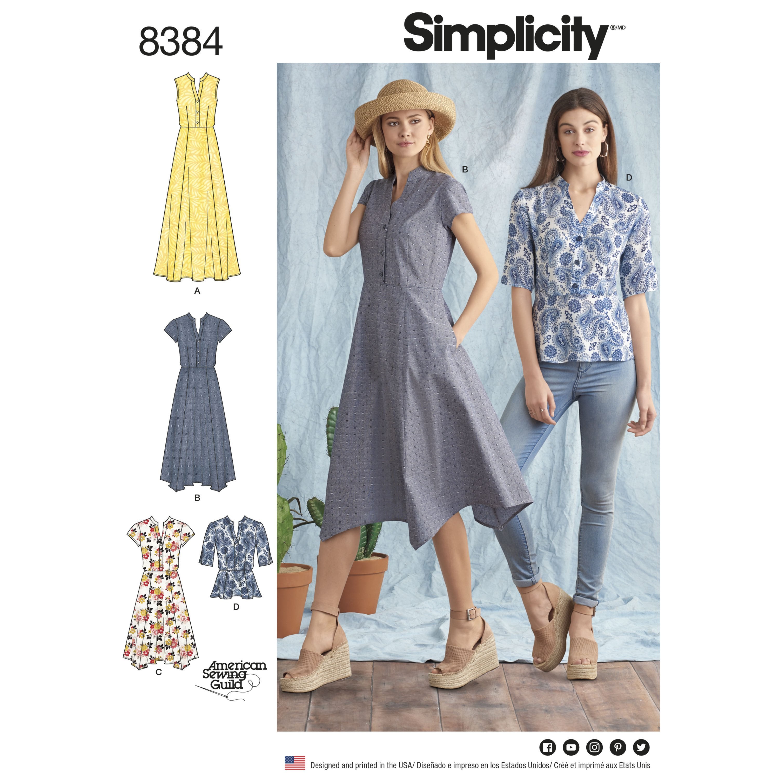 Simplicity Pattern 8384 Women’s Dress — jaycotts.co.uk Sewing Supplies