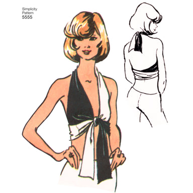 Simplicity Misses' Vintage 1950's Bra Tops 1426 pattern review by