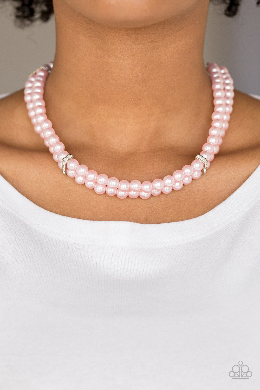 pink pearl necklace