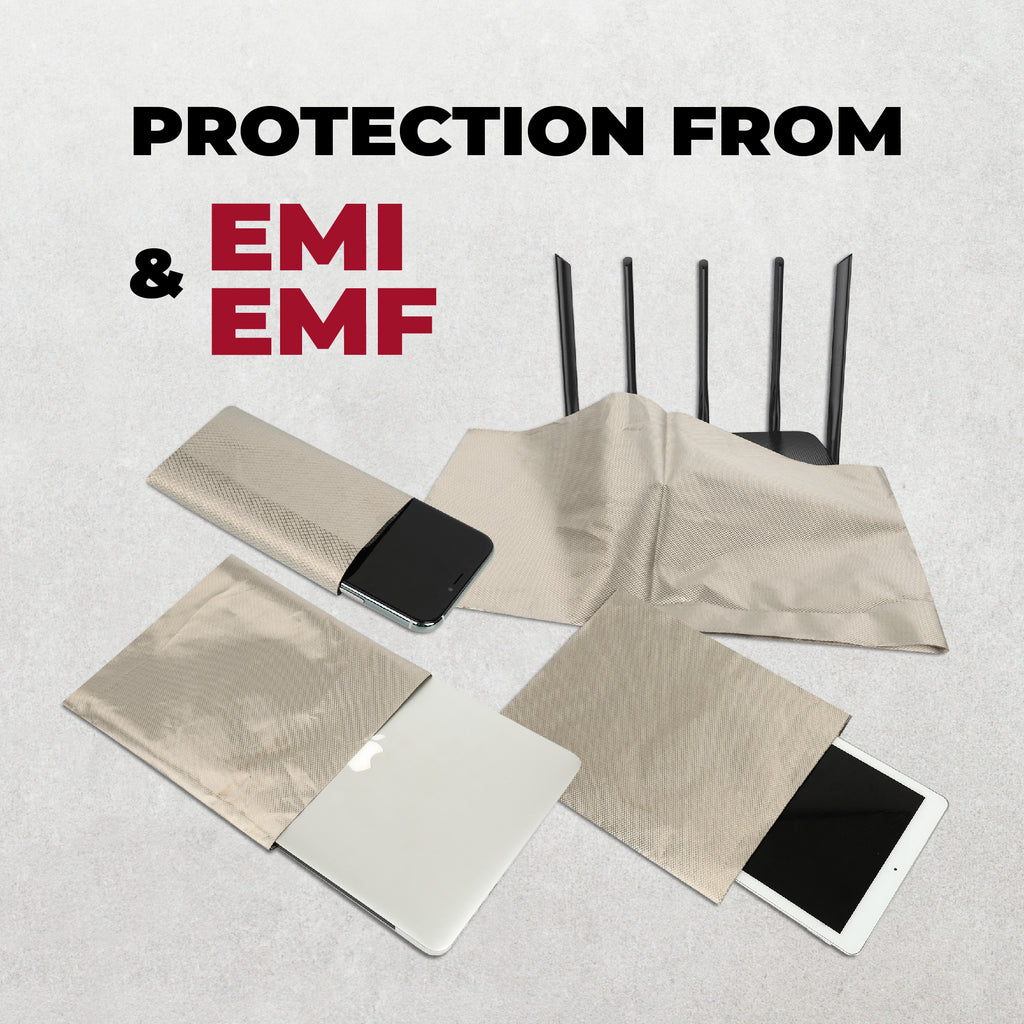 Faraday Bag Bundle EMI & RFI Shielding Double Roll Velcro Bag | Block RFID Readers, Key Fob and Cell Signals