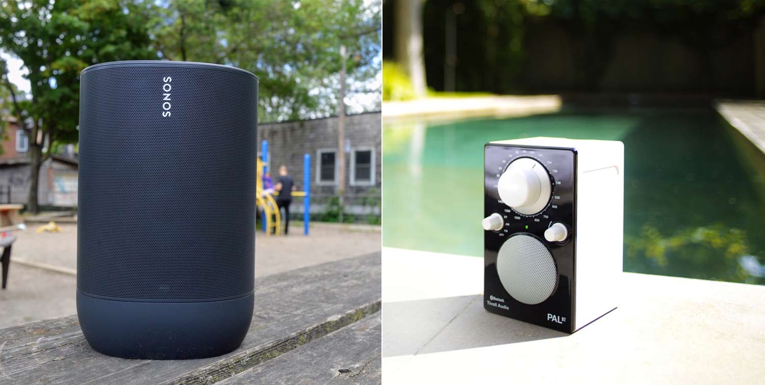 Outdoor portable speakers