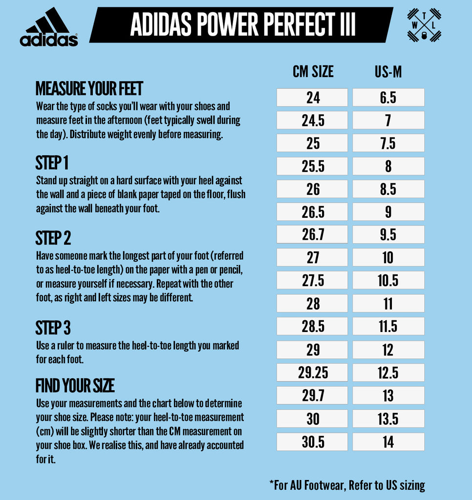 adidas women's shoe size guide