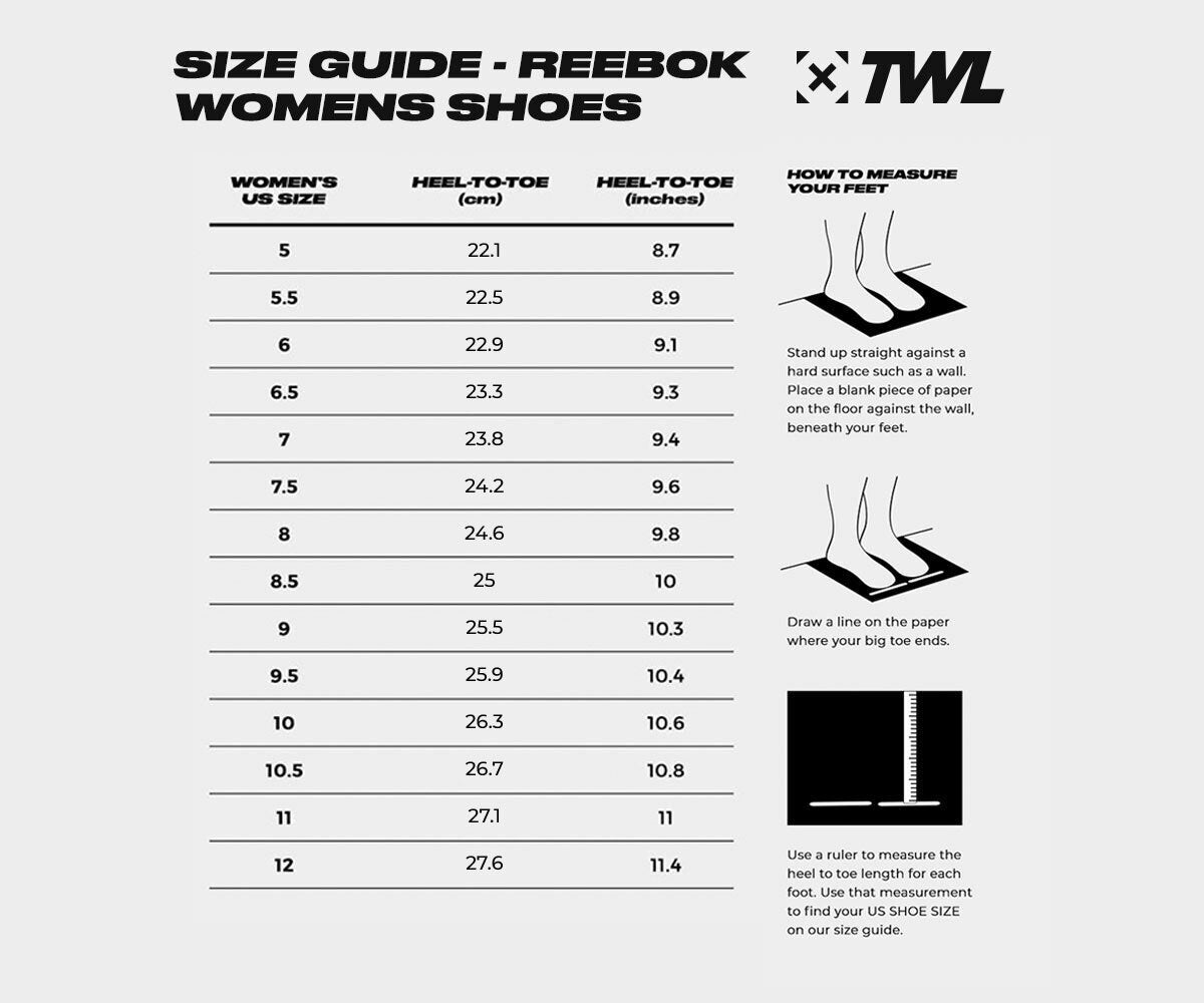 reebok nano size guide