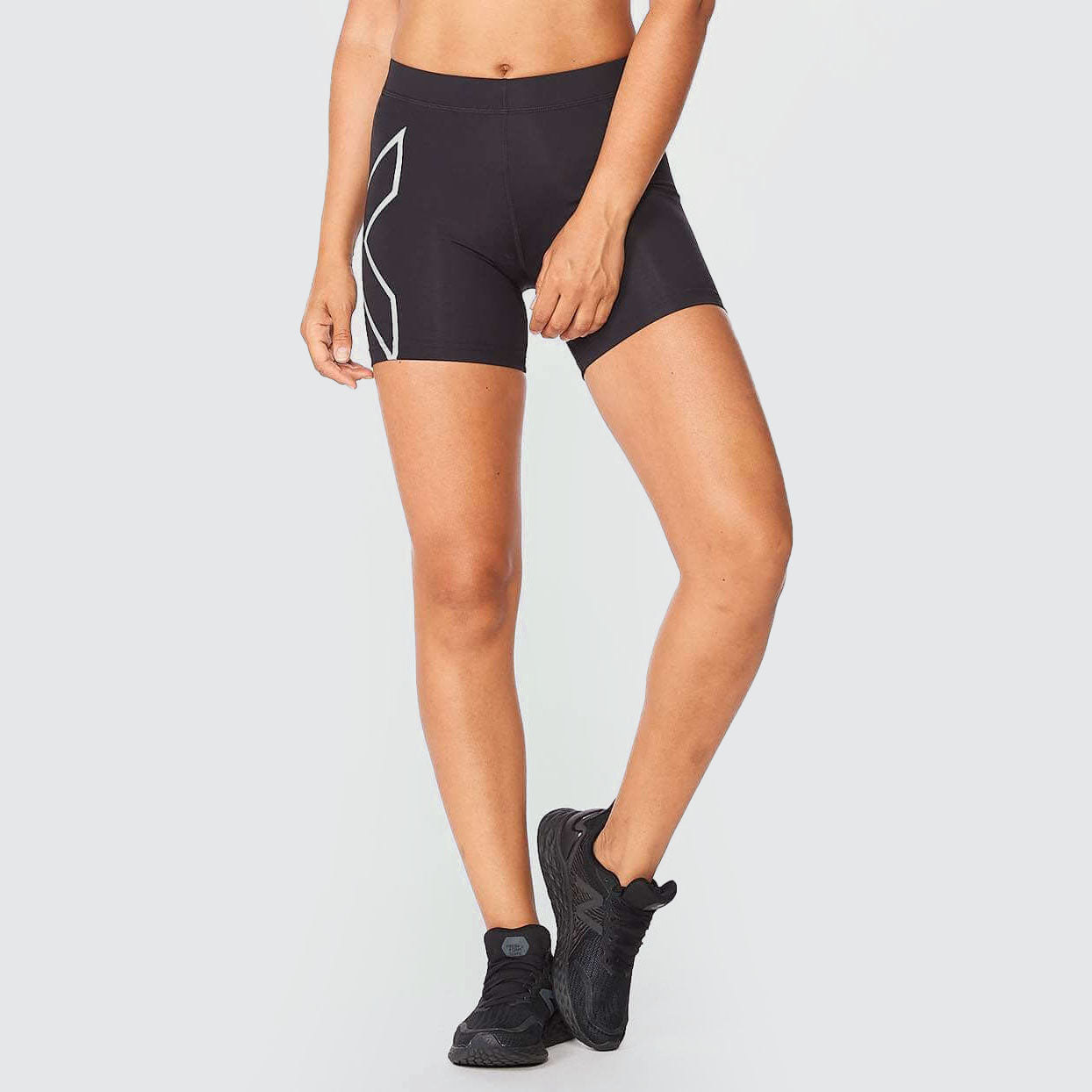 THE BRAVE - WOMEN'S SCULPT HIGH WAISTED BOOTY SHORTS - DARK NAVY –