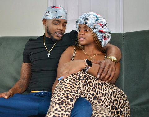 That bonnet/durag love.. #BCR - Black Couple Revolution