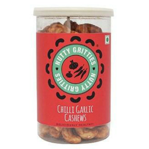 Nutty Gritties Chilli Garlic Cashews 180gm