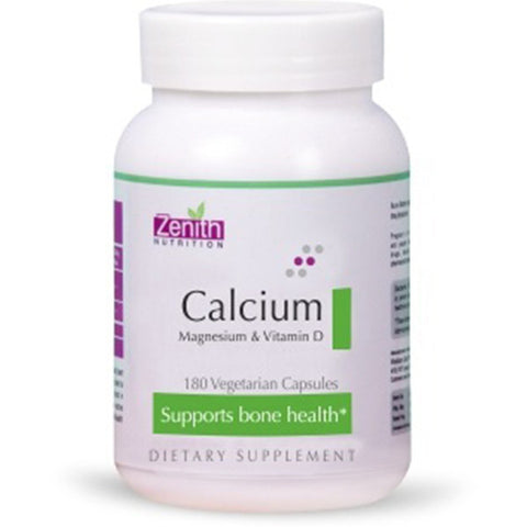 Zenith Nutrition Calcium + Magnesium + Vitamin D 180 Capsules
