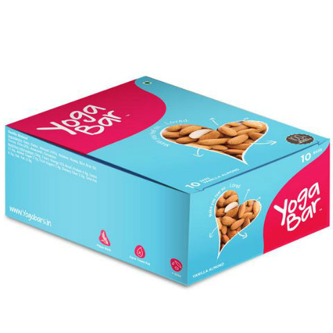 Yogabar Vanilla Almond Box-Pack Of 10