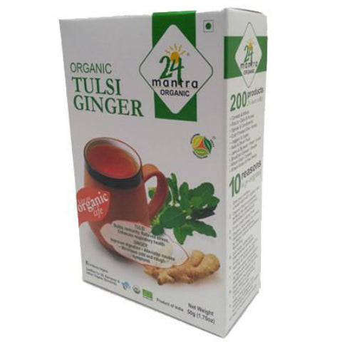 24 Mantra Tulsi Ginger 50gm