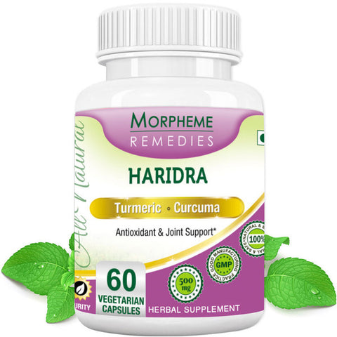 Morpheme Turmeric Curcumin (Haridra) 500mg Extract 60 Veg Capsules