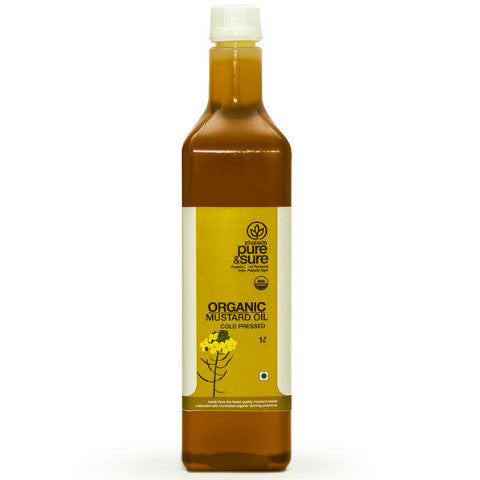 Pure & Sure Organic Mustard Oil 1L