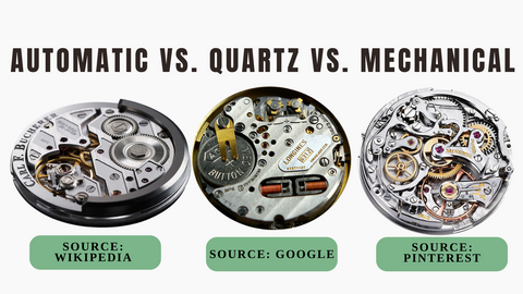 automatic vs quartz vs mechanical