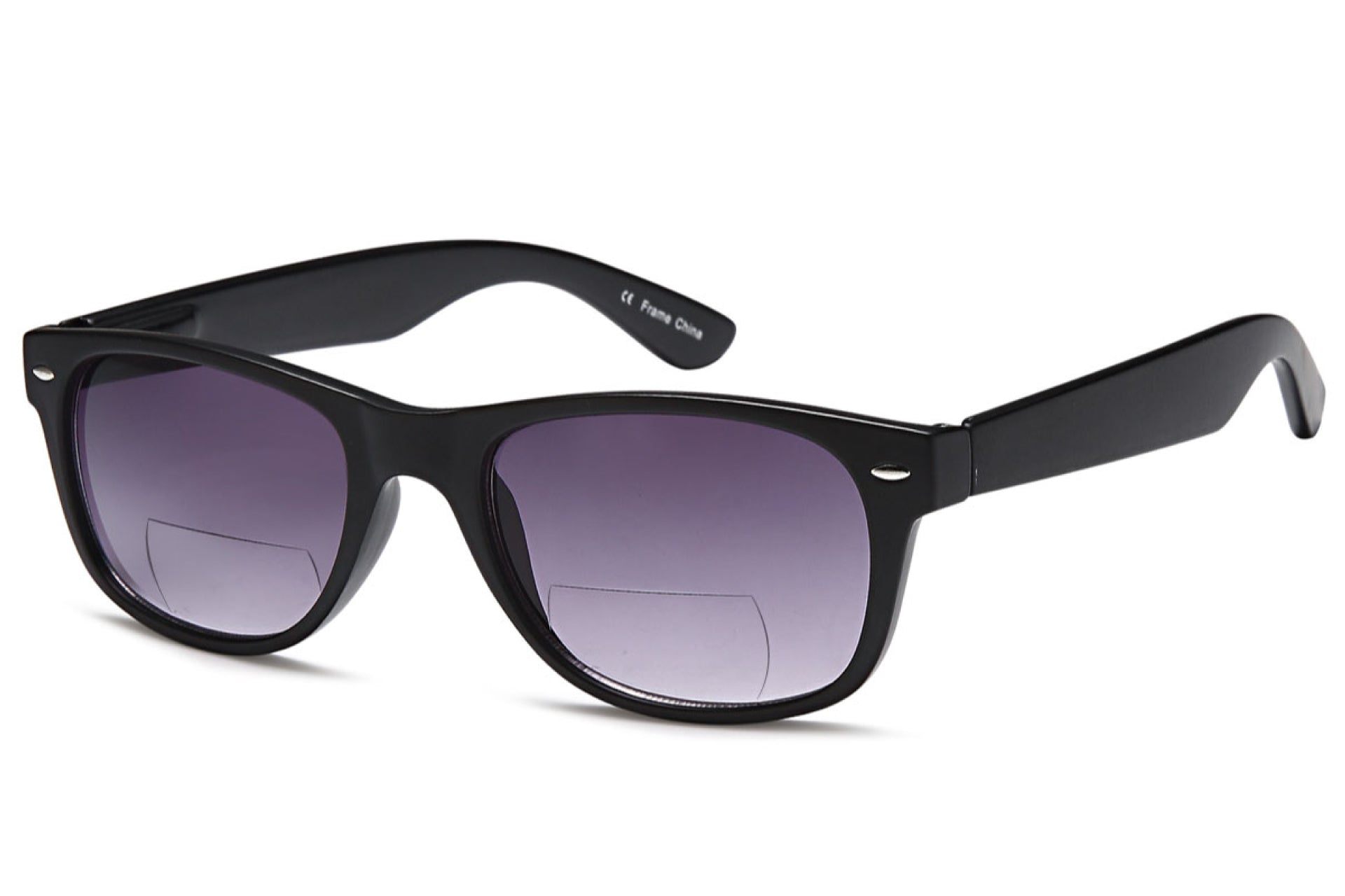 pair of gamma ray bifocal sunglasses with purple lens tint