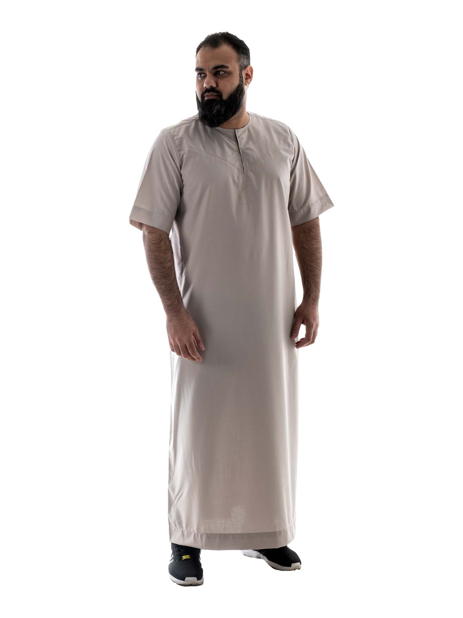 Islamic Impressions Mens Omani Thobe - Short Sleeve