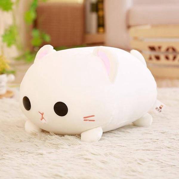 Peluche Chat Blanc Kawaii Peluches Animaux