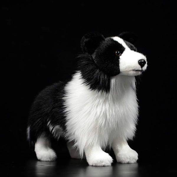 peluche chien border collie