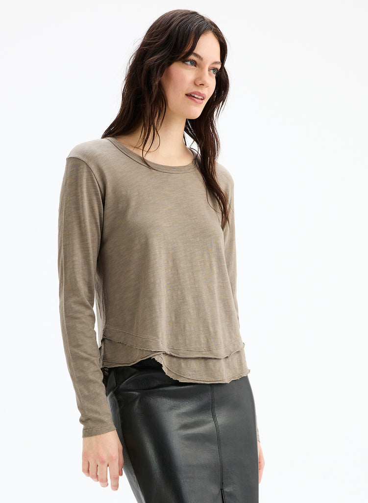 AVA FOIL LONG SLEEVE - Mock Layer Long Sleeve T-Shirt –