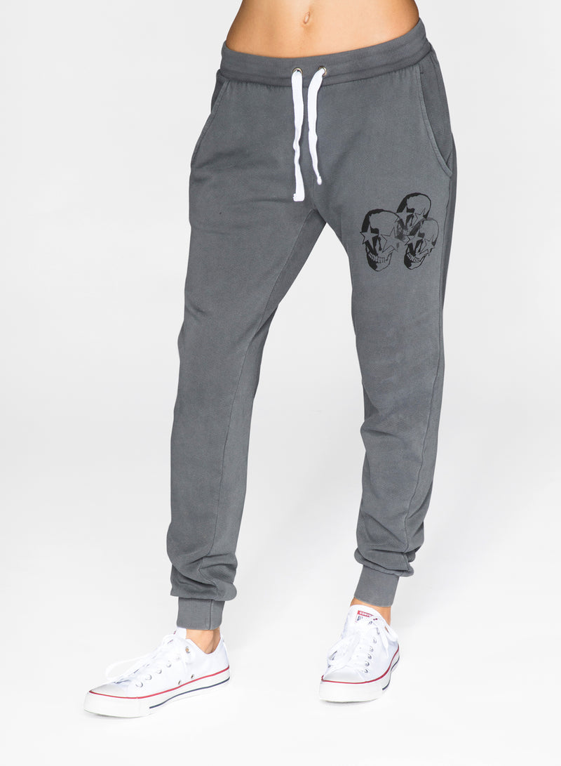 sweatpants with skulls