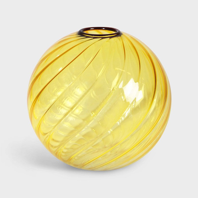 Yellow Swirl Vase