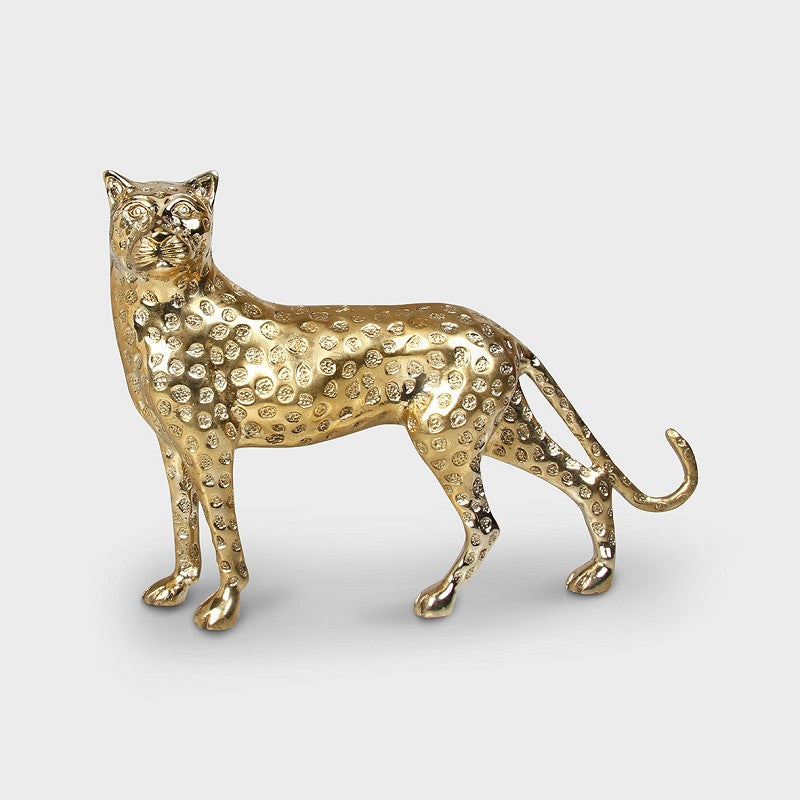 Gold Panther Statue