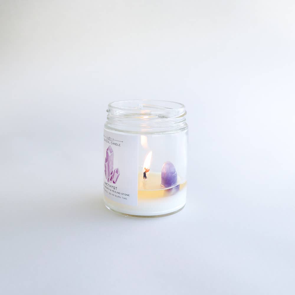 Crystal Candle - Amethyst