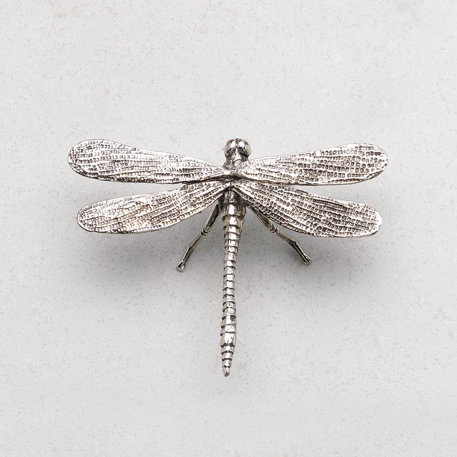 Image of Decorative Antique Pewter Dragonfly