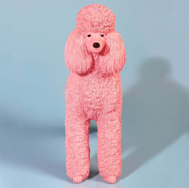 Standing Pink Poodle Coinbank