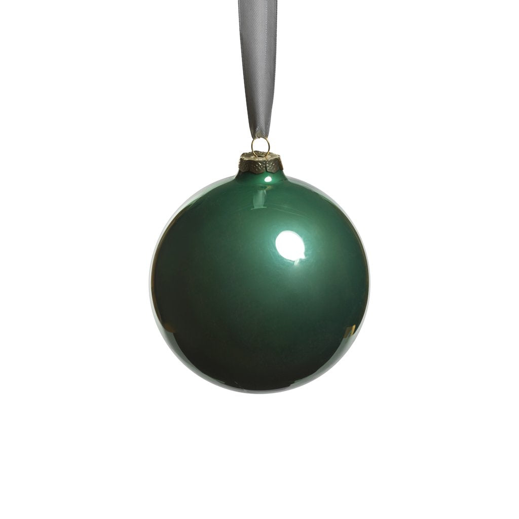 Peridot Glass Ball Ornament - Light Green