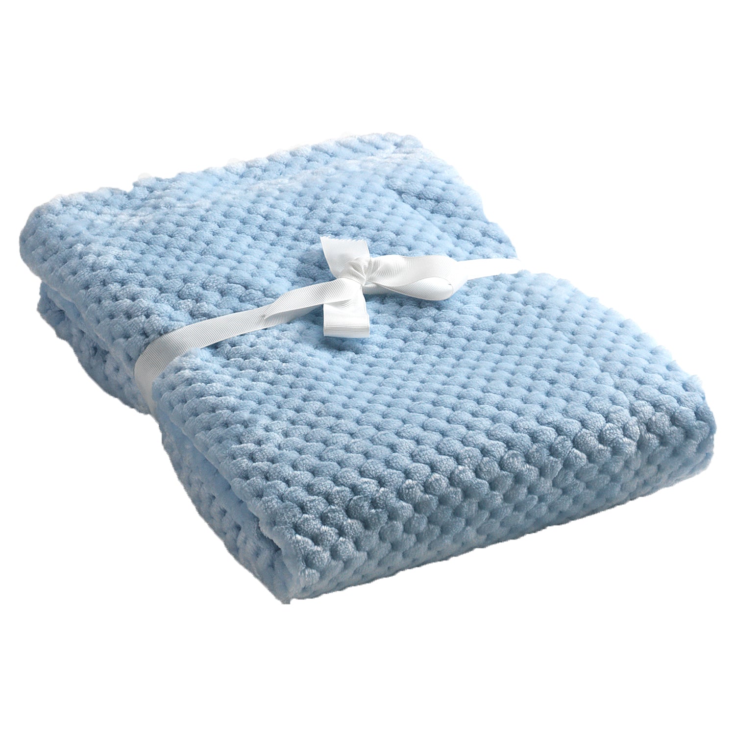Mora Cocole Personalised Microfibre Soft Baby Blanket In Blue Mora UK