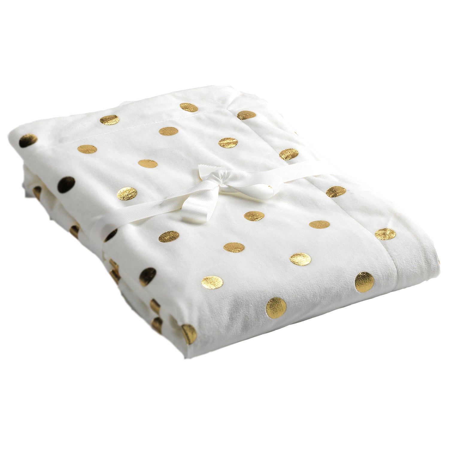 Mora Personalised Microfibre Soft Baby Blanket In White Gold Mora UK