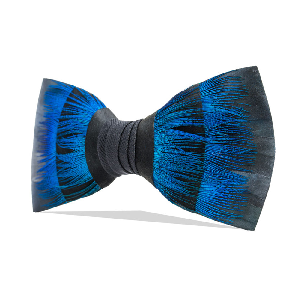 Peacock Feather Bow Tie | Charleston Bow Tie | Brackish Brand