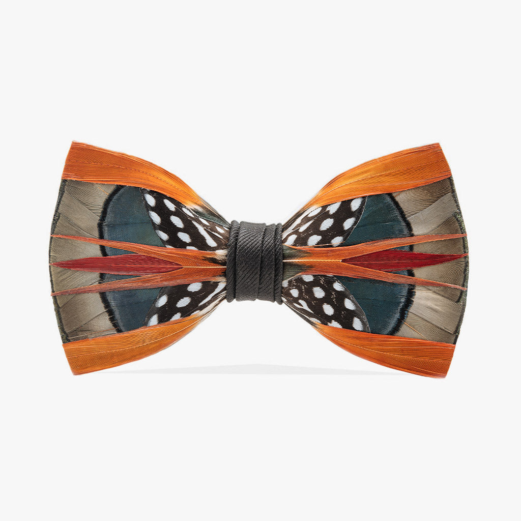 Pheasant Feather Bow Tie | Charleston Bow Tie | Brackish Brand