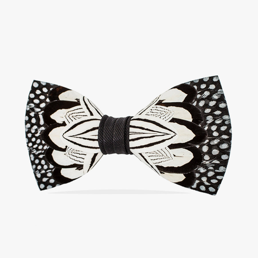River Wind Black & White Print Bow Tie | Brackish