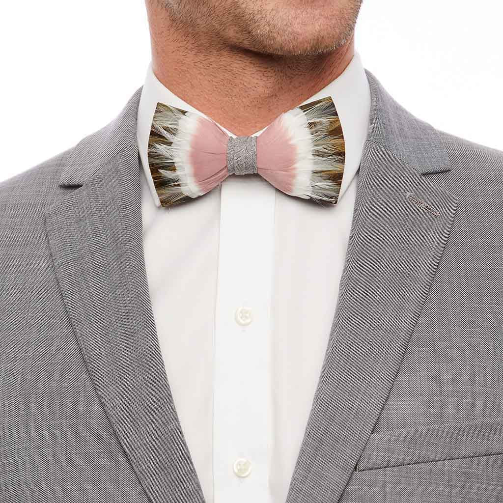 Pheasant Feather Bow Tie | Charleston Bow Tie | Brackish Brand