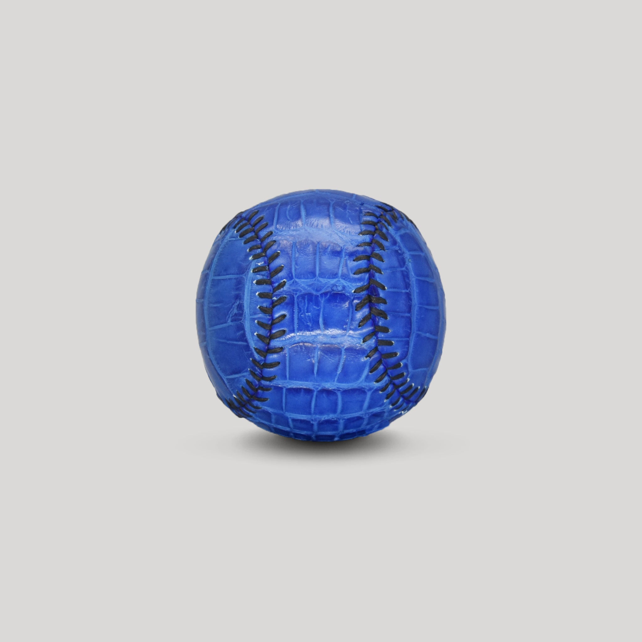 Alligator Leather Baseball in Royal Blue