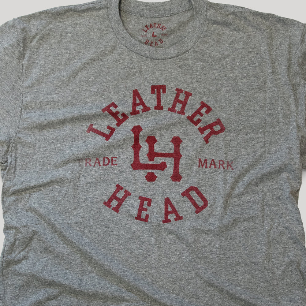Leather Head Logo Tee Shirt - Light Grey – Leather Head Sports