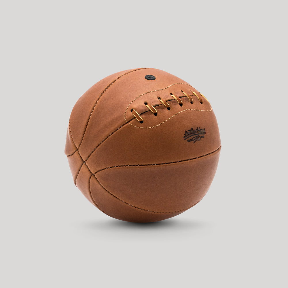 Brown Suede Mini Basketball – Leather Head Sports