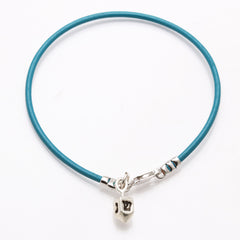 Turquoise dreidel bracelet
