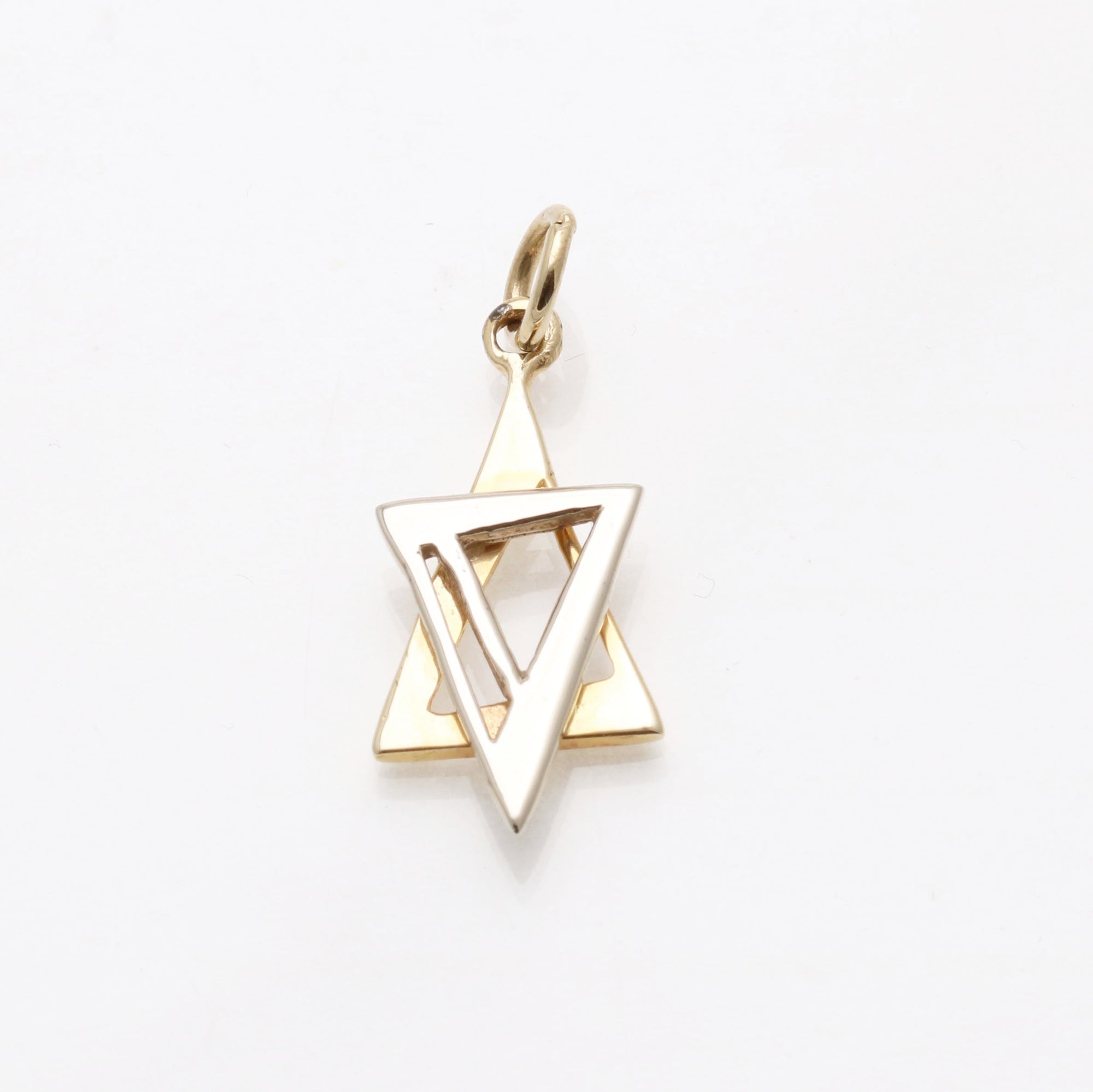 modern star of david pendant